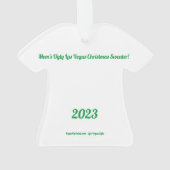 マムズラスベガスアグリーなクリスマスセーターオーナメント オーナメント (裏面)