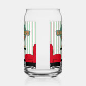 マムズレトロディナー飲み物用品 ガラス缶 (左)