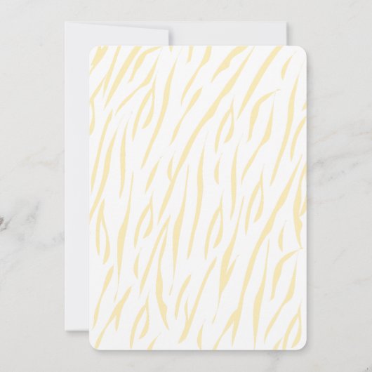 マムタイガー男女兼用カッブ赤ちゃんシャワーカード 招待状 (裏面)