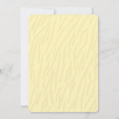 マムタイガー運クブイエローベイビーシャワー招待状 招待状 (裏面)