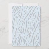 マムタイガー運クブブルーベビーシャワー招待状 招待状 (裏面)