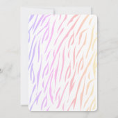 マムタイガー&カッブネオンカラーズベビーシャワー招待状 招待状 (裏面)