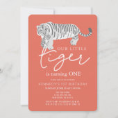 マムタイガー&カブモダンレッド第1誕生日 招待状 (正面)