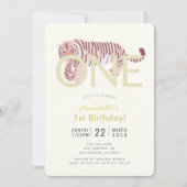 マムタイガー&クブイエローファースト招待状 招待状 (正面)