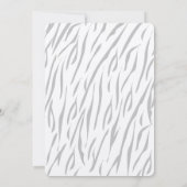 マムタイガー&クブクラフト紙ベビーシャワー招待状 招待状 (裏面)