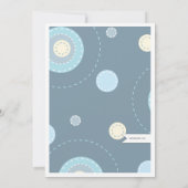 マムツモダンインボーイベビーシャワー招待状 招待状 (裏面)