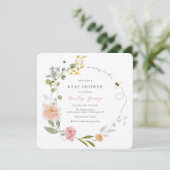 マムトゥビーフローラベビーシャワー招待状 招待状 (スタンド正面)