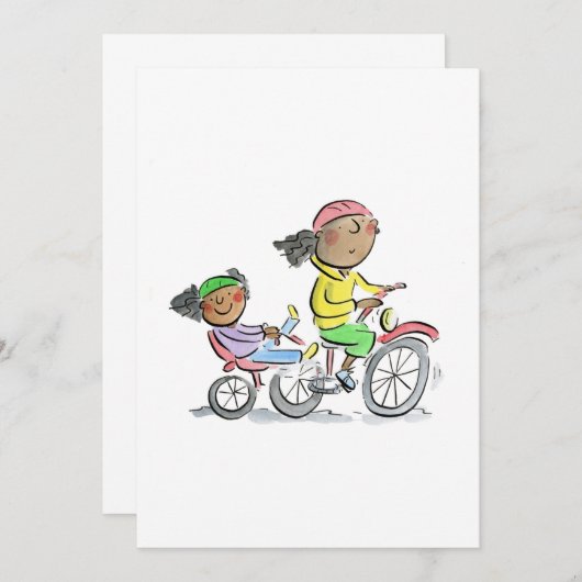 マムバイク 招待状 (正面/裏面)