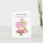 マムパープルカーネーション2011年1月お誕生日ケーキ カード (正面)