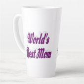 マムパープル文字 カフェラテマグ (左アングル)