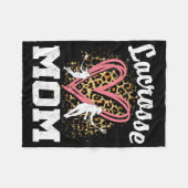 マムヒョウハートマッチングマザーズ日 フリースブランケット (正面(横))