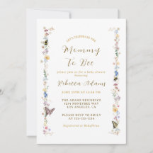 マムビーガーデンパーティー野花ベビーシャワー