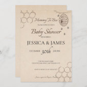 マムビーベイビーシャワー招待状 招待状 (正面/裏面)