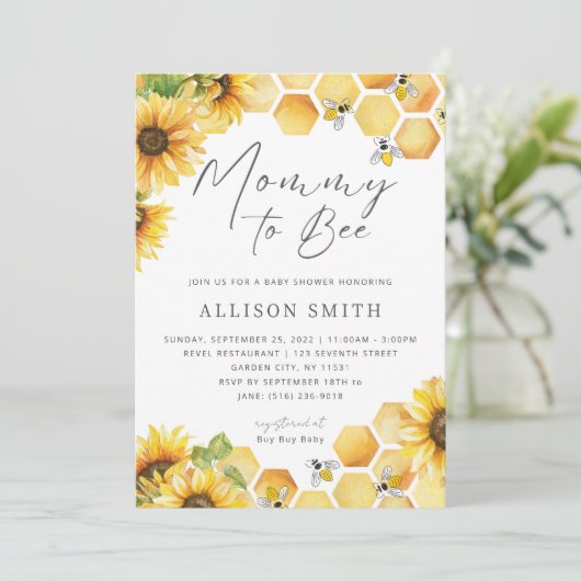 マムビーベイビーシャワー招待状 招待状 (スタンド正面)