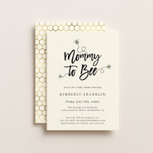 マムビーベイビーシャワー招待状