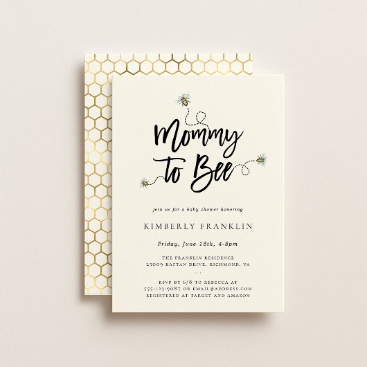 マムビーベイビーシャワー招待状 招待状