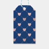 マムピ最高のンクのハートパターンの評価 ギフトタグ (裏面)