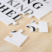 マムファミリーフォトコラージュモダンタイポグラフィ ジグソーパズル (側面)