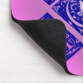 マムファンシー文字イン青と紫 マウスパッド (コーナー)