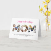 マムフォトコラージュ切り出しマザーズデイ誕生日 カード (黄色い花)