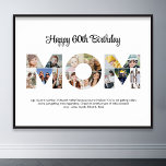 マムフォトコラージュ切り出しマザーズデイ誕生日 ポスター<br><div class="desc">この祝ママ写真コラージュデザインで母親と特別な瞬間。このカスタマイズ可能なデザインは、母パーソナライズされたの日と誕生祝いのための心のこもった贈り物を作成するのに最適である。MOMという言葉で美しいコラージュを作り、大切な瞬間を描き、共有した思い出の視覚的な旅を作大切り上げる。母の日、誕生日、または母が永遠に大切にするハートからの思慮深い贈り物と特別な大事な行事を作る。大事な行事だけでなく、一緒に作った美しい思い出を祝贈り物で母の誕生日を驚かせる。家族をコラージュに含め、共有された経験と愛の感動的な表現にする。写真をに変え、有意義なプレゼントにお気に入りのし、ギフトをカスタム簡単にパーソナライズしよう。クリエイティブ楽しむプロセスは、写真完璧なコラージュを作成し、あなたのギフトに個人的なtouchを追加す与える。ママが誇ユニークらしげにショーケースできるフォトアートの作品を作る。</div>