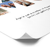 マムフォトコラージュ切り出しマザーズデイ誕生日 ポスター (角)