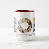 マムフォトコラージュ切り出しマザーズデイ誕生日 マグカップ (中央)