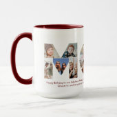 マムフォトコラージュ切り出しマザーズデイ誕生日 マグカップ (左)