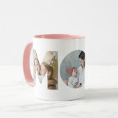 マムフォトコラージュ切り出しマザーズデイ誕生日 マグカップ (正面左)