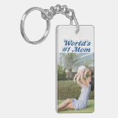 マムフォトシーブルー文字 キーホルダー (正面左)