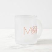 マムフラワーマグ フロストグラスマグカップ (正面右)