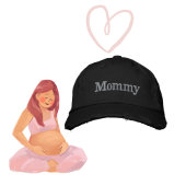 マムブラック動揺して刺繍野球キャップ 刺繍入りキャップ