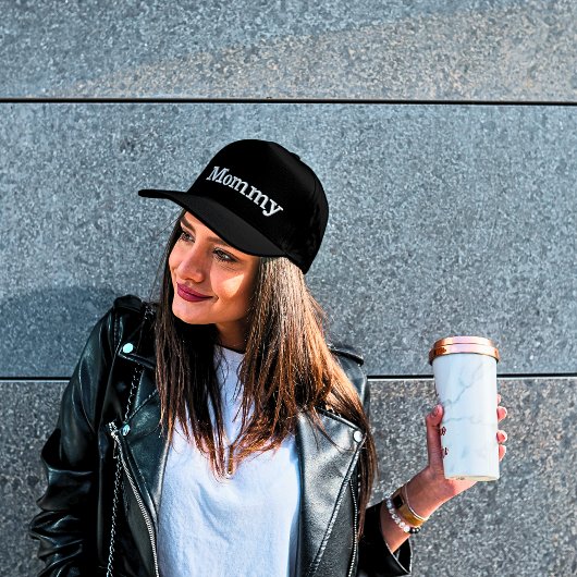 マムブラック動揺して刺繍野球キャップ 刺繍入りキャップ