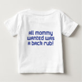 マムブルー ベビーTシャツ (裏面)