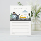 マムベイビーシャワー用かわいいシティアーバンアドバイス エンクロージャーカード (スタンド正面)