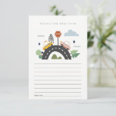 マムベイビーシャワー用かわいいシティアーバンアドバイス エンクロージャーカード (スタンド正面)