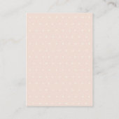 マムベイビーシャワー用かわいい赤面フローラカートアドバイス エンクロージャーカード (裏面)