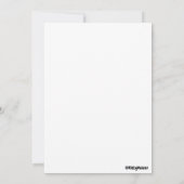 マムマザーズおもしろいデイ引用文赤ピンクハートカード 招待状 (裏面)