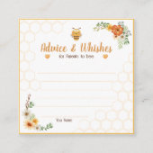 マムマビーベイビーシャワーアドバイス&ホイッシュ エンクロージャーカード (正面)