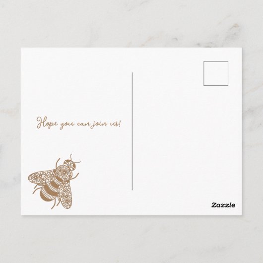 マムマビーベイビーシャワー招待状 ポストカード (裏面)