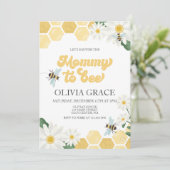 マムマビーベイビーシャワー(昆虫)マルハナバチ招待状 招待状 (スタンド正面)