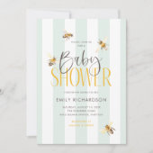 マムミハニーニュートラルベビーシャワー招待状 招待状 (正面)