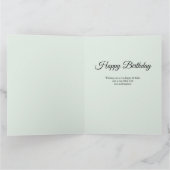 マムミントとピンクフェミニンフローラ3フォト誕生日 カード (内部)