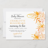 マムミートビーフローラベビーシャワー招待状 招待状 (正面)