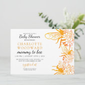 マムミートビーフローラベビーシャワー招待状 招待状 (スタンド正面)