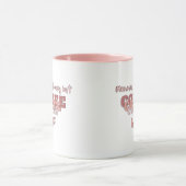 マムモダンおもしろい引用文ピンク マグカップ (中央)