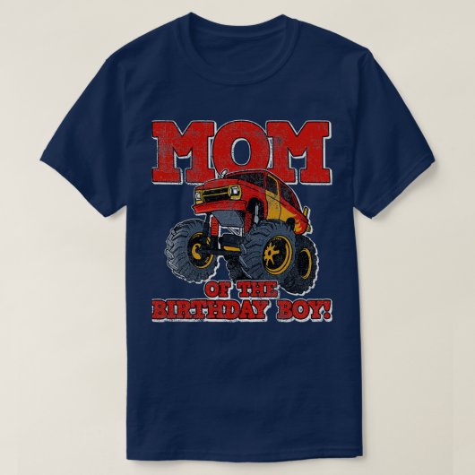マムモンスタートラック誕生日 Tシャツ (デザイン正面)