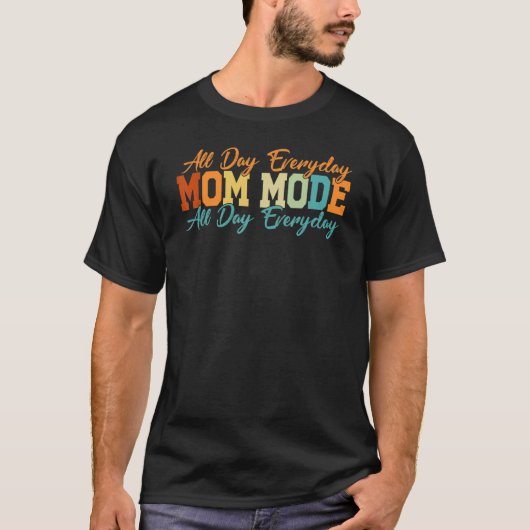 マムモードおもしろい – マム – 毎日おもしろい- Mo Tシャツ (正面)