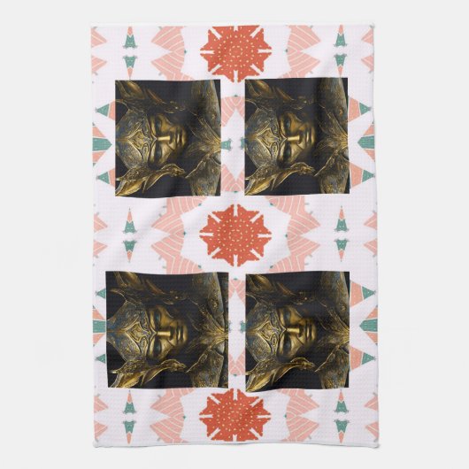 マムラグジュアリーソルジャーテンプレートキッチンタオル キッチンタオル (縦)