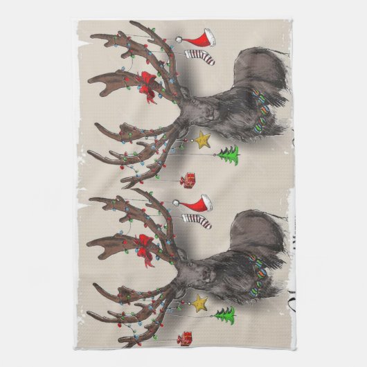 マムラグジュアリーディアーテンプレート キッチンタオル (縦)